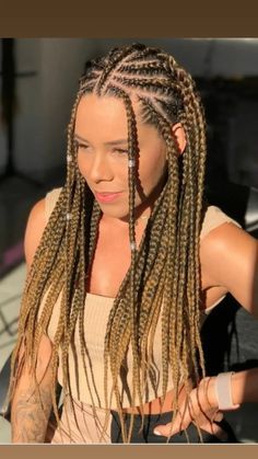 Simple Hair Braiding Styles, Black Woman Braids, Ghana Braid Styles, Braids Inspiration, Ghana Braids Hairstyles, Afro Braids, Goddess Braids Hairstyles, Braided Cornrow Hairstyles, Braids Hairstyles Pictures