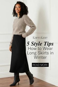 Knit Maxi Skirt Outfit, Winter Long Skirt Outfit, Black Skirt Winter, Black Skirt Outfit Winter, Long Black Skirt Outfit, Winter Maxi Skirt Outfit, Black Maxi Skirt Outfit, Skirt In Winter, Midi Skirt Outfit Winter