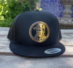 new El Chapo Guzman embroidered mesh snapback hat Gold Snapback Trucker Hat, Adjustable Hat, Snapback Hat, Trucker Cap, Snapback Hats, Caps Hats, Accessories Hats, United States, Mesh