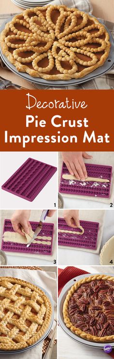 the instructions for how to make an impressive pie crust with pretzels in it