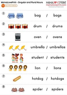 an english worksheet with pictures and words to help students learn how to use them