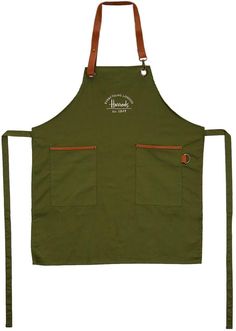 Brown Apron, Greens Restaurant, Waiter Uniform, Branded Aprons, Restaurant Aprons, Green Apron, Red Apron, Diy Apron