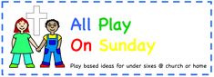 an all play or sunday sign with two people holding hands