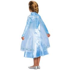 Your child will look absolutely regal in this Elsa deluxe costume inspired by her dress from Frozen 2. This beautiful satin dress features glitter print and mini sequin detail and the attached organza cape sparkles with high-shine glitter print. Care Instructions: Hand wash cold water with mild soap. Tumble dry low. For best results hang or lay flat to dry. Elsa Dresses, Army Costume, Jester Costume, Frozen 2 Elsa, Wizard Costume, Onesie Costumes, Elsa Costume, Horror Costume, Frozen Costume