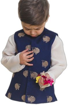 Cotton Nehru Jacket With Long Sleeves For Eid, Long Sleeve Cotton Nehru Jacket For Eid, Cotton Nehru Jacket With Zari Work And Long Sleeves, Cotton Nehru Jacket With Dabka And Long Sleeves, Long Sleeve Cotton Nehru Jacket With Dabka, Long Sleeve Cotton Nehru Jacket With Dabka Detailing, Cotton Long Sleeve Bandhgala For Navratri, Long Sleeve Cotton Bandhgala For Navratri, Blue Cotton Bandhgala For Eid