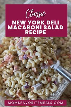 One thing New Yorkers know is a good deli salad. As a reformed macaroni salad hater, my first trip to a real New York deli changed me forever and I’ve been trying my best to recreate a perfect creamy, tangy, New York deli macaroni salad recipe ever since. This is the winner! Trust me, it’s delicious!