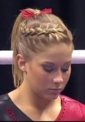 Sport Hairstyles Softball Dutch Braids 61 Ideas # cute Braids for softball # cute Braids for cheer Gymnastics Meet Hair, Sporty Ponytail, Gymnastics Hair, Gym Hairstyles, Swing Dancing, Dance Hairstyles, Athletic Hairstyles