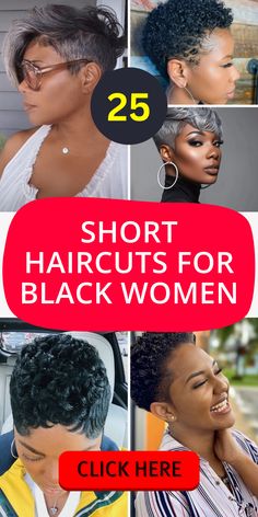 Light and Breezy Short Bob Haircuts for a Summer Makeover Undercut Natural Hair, Short Natural Haircuts, Short Haircuts For Black Women, Black Women Short Hairstyles