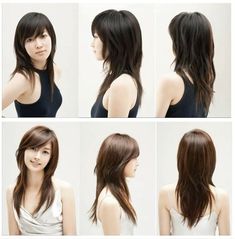 Asian Side Bangs, Medium Length Hair Asian, Side Bangs Tutorial, Shoujo Hairstyles, Japanese Side Bangs, Japan Haircut, Haircut With Side Bangs, Haircut Reference, Witch Ideas