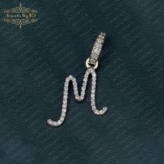 "White Diamond Initials, 14K Solid Yellow Gold Initial, Diamond M Initial Pendant, Pave Diamond Initial Pendant, Pave Diamond Gold Pendant ★ Item - Diamond \" M \" Initial Pendant ★ SKU - PE-114YWD ✔ Made to Order ✔ Gold KT: 14k Solid Gold ✔ Item Color: Yellow Gold ✔ Pendant Size : 22MM (Approximate) ▶ Diamond Details ✔ Gemstone: Genuine White Diamond ✔ Gemstone Cut: Round ✔ Number of Stones: 48 ✔ Stone Size: 1 MM ✔ Diamond CTW: 0.48 CT Approx. ✔ Diamond Color Clarity: H Color SI Clarity All are Diamond Gold Pendant, M Initial, Pave Diamond Jewelry, Blue Sapphire Pendant, Letter Jewelry, Unique Pendant Necklace, Emerald Ring Gold, Pendant Diamond, Gold Gemstone Ring