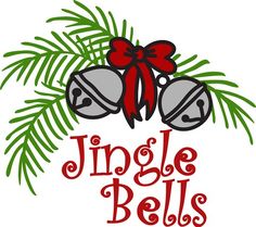 a christmas ornament with bells on it and the words,'single bells '