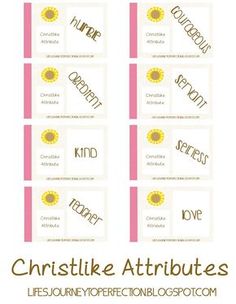 four different types of labels with the words, love and affection on them in yellow and pink