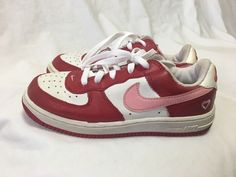 Heart Air Force 1, Nike Air Force Red, Air Force 1 Valentines Day, Valentines Day Shoes, Nike Air Force 1 Red, 2000 Style, Dream Shoe, Rare Shoes, 2000 Fashion