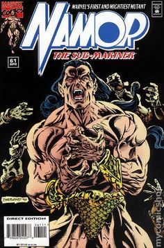 the cover to namor comic book