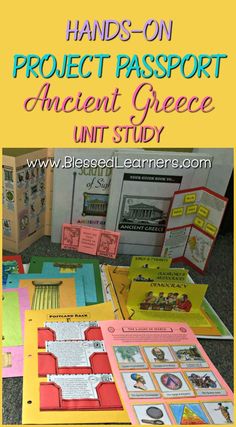 hand - on project passport ancient greece unit study