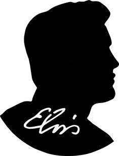 a black and white silhouette of a man's head with the word e p on it