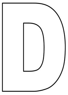 the letter d is shown in black and white