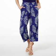 Colleen Lopez Pull-on Wide Crop Pant Effortless, lightweight and elegant, this wide-leg pant is a must-have. Wide Leg Cropped Pants Summer, Pants Summer, Wide Leg Cropped Pants, Summer Pants, Draped Fabric, Cropped Pants, Wide Leg Pants, Fashion Clothes Women, Wide Leg