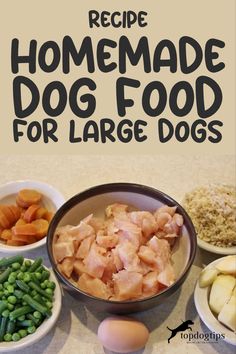 homemade dog food for large dogs Dog Food Recipes For Large Breeds, Homemade Dog Treats For Large Dogs, Cheap Dog Food Recipes Homemade, Homemade Dog Food For Dogs With Allergies, Making Dog Food For Large Dogs, Homemade Dog Food On A Budget, Homemade Balanced Dog Food Recipes, Beef Broth For Dogs, Homemade Dog Food Large Breed