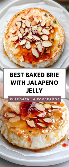 Image for Best Baked Brie with Jalapeno Jelly Brie Pepper Jelly Appetizer, Baked Brie Recipes With Jam, Hot Honey Baked Brie, Baked Brie With Pepper Jelly, Warm Brie Appetizer, Brie Cheese Recipes Baked, Bacon Jam Appetizer, Brie Appetizer Recipes