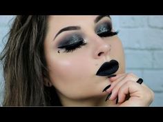 Witchy Makeup | Halloween Makeup Tutorial | A Witchy Halloween Tutorial | Halloween Time Tutorials - YouTube Modern Day Witch Makeup, Witchy Photoshoot Makeup, Coven Makeup Witches, Halloween Photoshoot Makeup, Dead Witch Makeup, Celestial Witch Makeup, Witch Make Up Halloween, Easy Witch Makeup Diy, Witchy Makeup Aesthetic