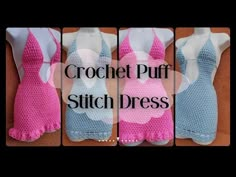 crochet puff stitch dress pattern