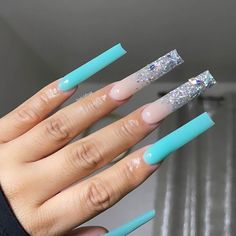 Tiffany Blue Nails, Acrylic Nail Shapes, Halloween Acrylic Nails, Dope Nail Designs, Long Acrylic Nails Coffin, Acrylic Nails Coffin Pink, Christmas Nails Acrylic