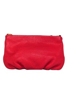 Made with a bright red leather, this textured treasure from Marc by Marc Jacobs is quite the knockout! Made with a mini silhouette, this is the perfect piece to wear with any casual outfit for some hands-free style and a splash of color. Pebbled leather Top zippered closure Adjustable crossbody strap One interior pocket Some discoloration from wear inside interior pocket Width 9.5" Height 6" Strap drop 25" Red Soft Leather Clutch Shoulder Bag, Red Textured Leather Crossbody Shoulder Bag, Red Textured Leather Shoulder Bag For Evening, French Girl Chic, Chic Shop, Free Style, Buy Shoes Online, Mini Crossbody Bag, Mini Crossbody