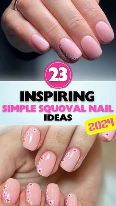 Squoval Nail Ideas, Squoval Nail Designs, Squoval Nail, Squoval Nails, Clean Nails, Nail Designs Spring, Polished Look, Nail Tips