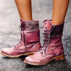 Elegant Boots, Women's Motorcycle Boots, Chunky Heel Ankle Boots, Rosa Parks, Pink Boots, Combat Boot, Rounded Toe Boots, Leather Boots Women, Martin Boots