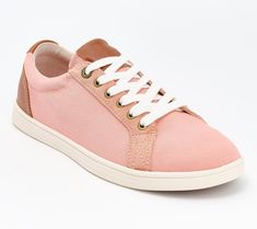 Crave the comfort of a sneaker but your aesthetic isn't exactly super athletic? These casual canvas kicks are the secret sauce for staying comfortably supported with RevitalignTM orthotic technology -- but still looking absolutely cute. From RevitalignTM. Low-top Canvas Sneakers, Sporty Canvas Sneakers With Ortholite Insole, Comfortable Lace-up Canvas Sneakers, Sporty Pink Textile Canvas Shoes, Pink Textile Canvas Shoes Sporty Style, Pink Sporty Canvas Shoes, Pink Textile Canvas Shoes In Sporty Style, Canvas Slip-on Sneakers With Gum Sole And Round Toe, Comfortable Canvas Sneakers In Sporty Style