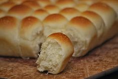 a loaf of bread that has been cut in half