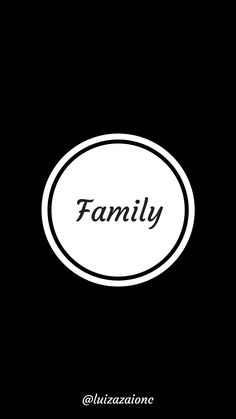 a black and white photo with the word family on it