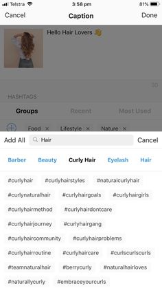 an image of some hair products on the app store page, which is also showing different types of natural hair