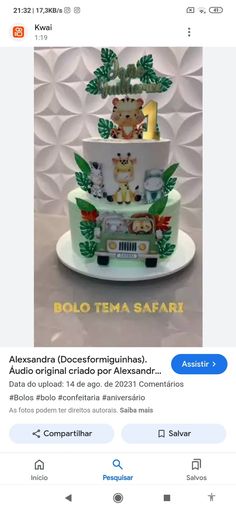 an image of a cake with teddy bears on it and the caption above it