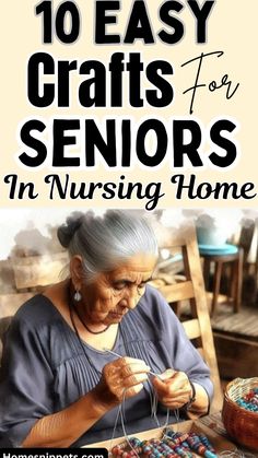 Easy Crafts For Seniors In America Nursing Home Crafts, August Crafts, Summer Arts And Crafts, Nursing Home Activities