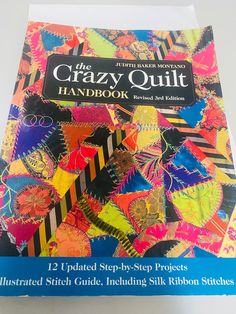 the crazy quilt book is on display