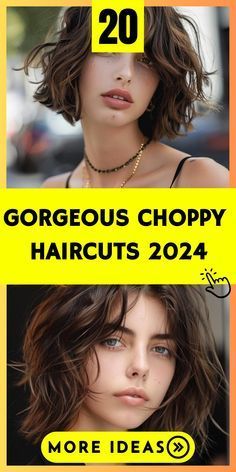 Choppy Messy Short Hair, Choppy Layered Haircuts For Medium Hair, Chopped Haircut, Choppy Layered Hairstyles, Choppy Layered Haircuts, Styles With Bangs, Choppy Haircuts