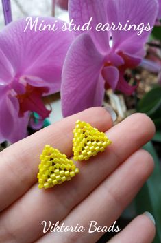 #Tiny #triangle #earrings #Yellow #beaded #jewelry #Minimalism #Everydayjewelry #geometric Hypoallergenic Triangle Earrings For Gift, Dainty Everyday Earrings With Tiny Beads, Minimalist Tiny Beads Drop Earrings, Tiny Modern Earrings For Gift, Modern Tiny Earrings For Gift, Minimalist Drop Earrings With Tiny Beads, Geometric Yellow Jewelry For Gifts, Minimalist Beaded Drop Earrings, Handmade Minimalist Beaded Earrings For Gift