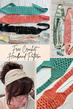 crocheted headband patterns for women and girls