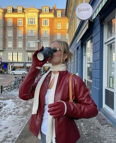 Red Leather Jacket Outfit, Barbara Kristoffersen, Deadpool And Wolverine, Downtown Outfits, Easy Winter Outfit, Leather Jacket Outfits