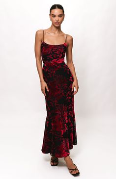 sleeveless maxi dress with ruched bodice  back zipper closure fabric: velvet burnout lined 58" from HPS dry clean only Chi Chi London Dress, Burnout Velvet Dress, Fitted Gowns, Velvet Burnout, Cute Dress Outfits, Ruched Bodice, Velvet Lace, Black Lace Tops, Sleeveless Maxi Dress