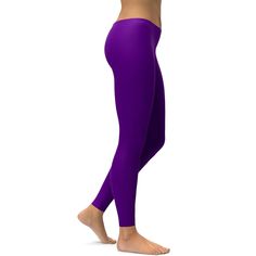 These Deep Purple leggings will compliment any leg it is on! It durable fabric makes sure it won't lose it's vibrancy when it stretches a little. Purple is one of the best selling solid colors in our store. Footless Solid Color Yoga Leggings, Purple Compression Full Length Tights, Purple Compression Full-length Tights, Purple Stretch Leggings For Pilates, Solid Color Footless Yoga Pants, Stretch Purple Leggings For Pilates, High Stretch Purple Leggings For Workout, Full Length Purple Yoga Pants For Pilates, Fitted Purple Tights For Pilates