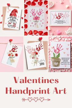 valentine's day handprint art is an easy and fun project for kids to make