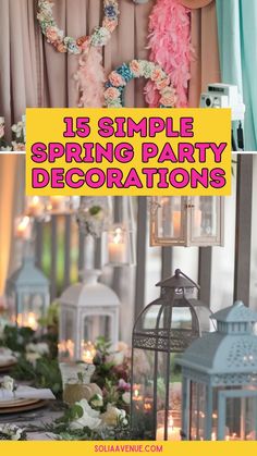 Bring charm to your gathering with delightful spring flower party decor that showcases seasonal blooms in various arrangements. Use fresh flowers in centerpieces, garlands, or decorative accents to create an inviting atmosphere. These floral elements will enhance your overall spring party decorations, ensuring every detail celebrates the beauty of spring. Spring Flower Party, Flower Party Decor, Spring Decorations, Flower Party