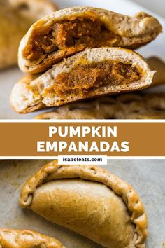 pumpkin empanadas with text overlay