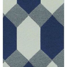 a blue and white checkered pattern on fabric