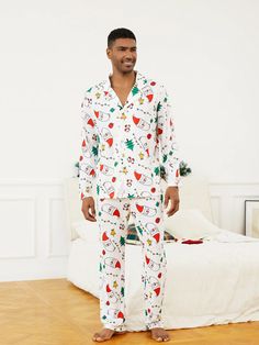 Spread the joy of Christmas with our vibrant and comfortable family matching pajama set featuring festive Christmas lights, trees, and Santa Claus prints - perfect for impulsive holiday shoppers.
* Festive prints of Christmas lights, trees, and Santa Claus
* Stretchy and breathable polyester spandex fabric
* Set includes one top and one pair of long pants
* Long sleeves and pants for full coverage
* Comfortable round neckline
* Classic regular fit
* Suitable for winter holiday season
* Sourced from reliable suppliers Lights Trees, Matching Pajama Set, Christmas Tree Print, Matching Pajama, Comfy Jumpsuits, Christmas Festival, Matching Sweaters, Fabric Set, Kimono Pattern