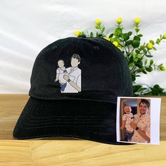 With an array of exquisite designs, our personalized hats bring you a wide range of choices. You can print the names of your family members, pictures and texts you want to express to make your hat more unique. Having your name or picture engraved on the hat is also a great way to show your heart and take a record of your sincere and lasting love. Crafted with attention to detail and using high quality materials, our hats also provide durability and the utmost comfort. This will be a great gift for Mother's Day, Father's Day, Christmas, or any special day! Father's Day Gift Baseball Cap With Curved Brim, Black Dad Hat With Curved Brim As Gift, Curved Brim Baseball Cap For Father's Day, Personalized Curved Brim Baseball Cap For Father's Day, Personalized Hats For Father's Day, Black Dad Hat As Gift, Black Dad Hat Cap As A Gift, Black Dad Hat As A Gift, Father's Day Dad Hat Gift