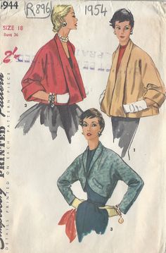 two women's blouses, one in red and the other in blue